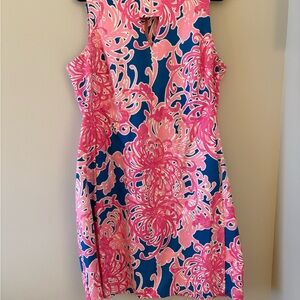 Just Taylor Pink and Blue Floral Dress
